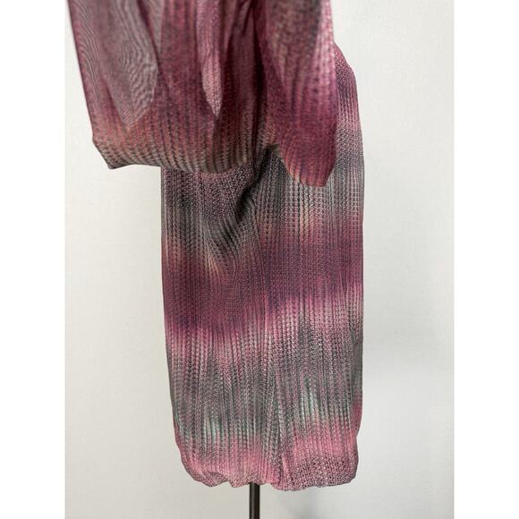 Rebecca Malone Women's Plus Sz 2X 3/4 Split Sleeves Multicolor Ombre' Stripes - Picture 6 of 16